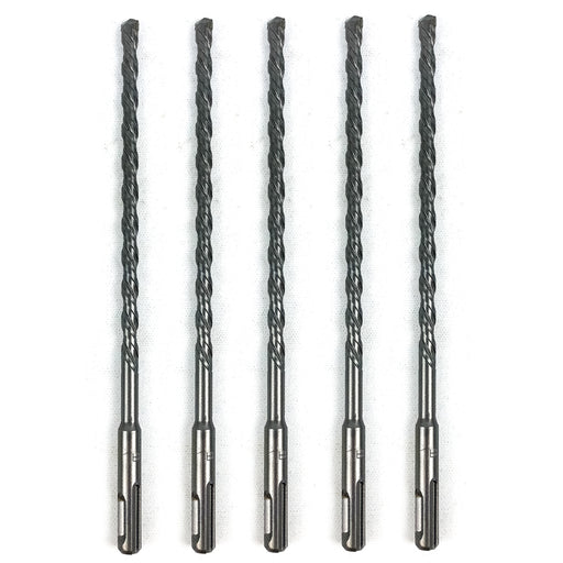 Rotary Hammer Drill Bit 5/16" x 9" SDS Plus 6-1/4" LOC Carbide Tip Concrete 5PK 1