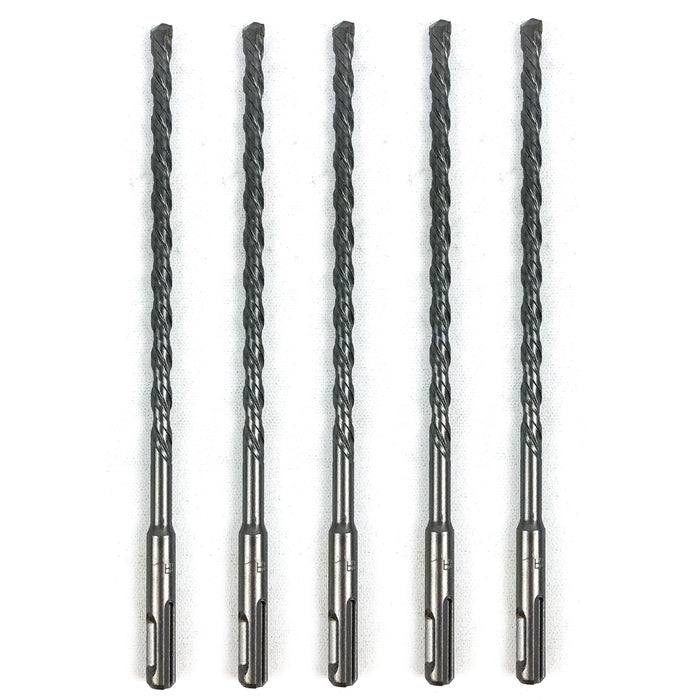 Rotary Hammer Drill Bit 5/16" x 9" SDS Plus 6-1/4" LOC Carbide Tip Concrete 5PK 1