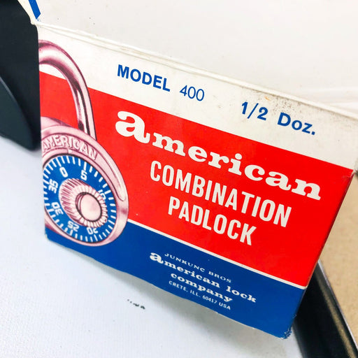 Vintage American Lock Company Combination Padlock Combo Model 400 New Old Stock 2