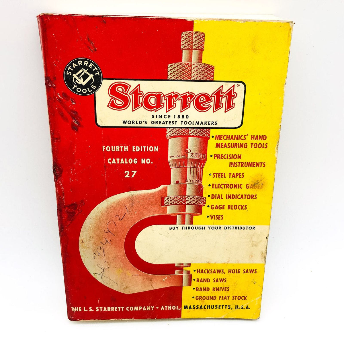 Starrett Tools Catalog No 27 Fourth Edition Pamphlet 1967 Measuring Pr