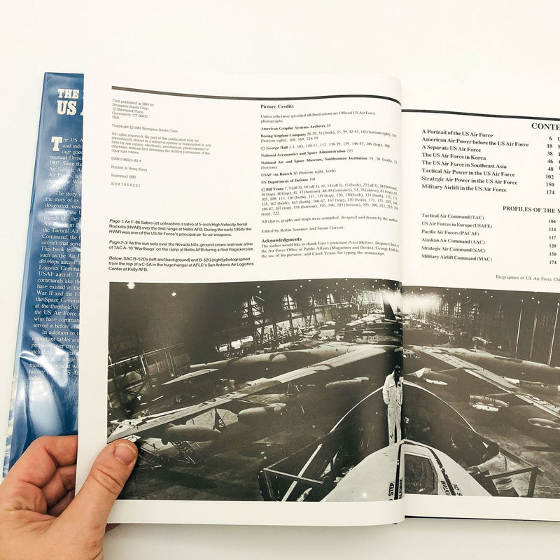 The History Of The US Air Force Hardcover Bill Yenne 1990 F-86 Sabre Jet Planes 9