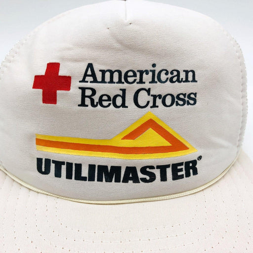 American Red Cross Hat Trucker Mesh Snapback Utilimaster Vintage Designer Award 2