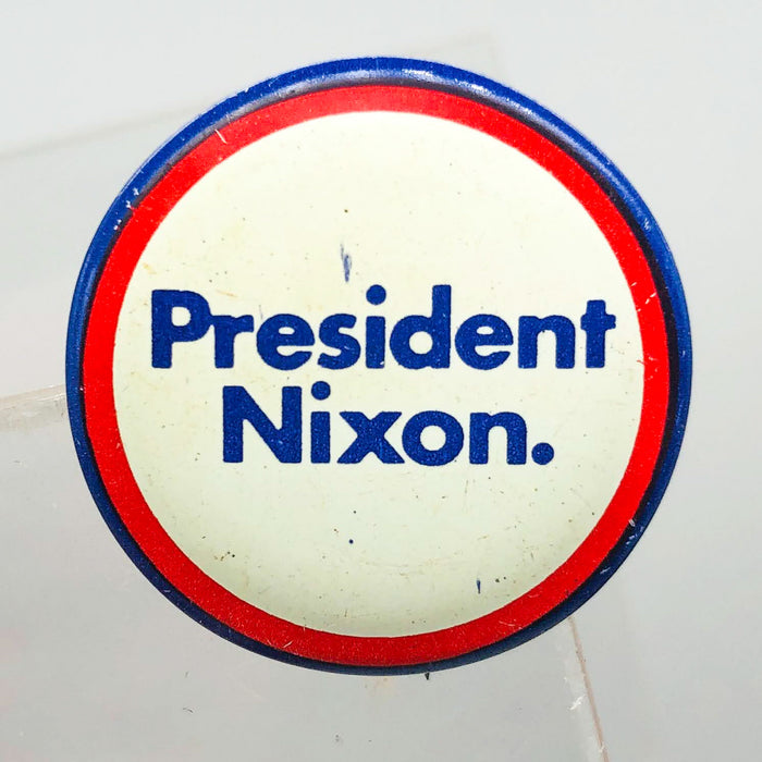 President Nixon Button 1" Pin Presidential Political Campaign Red White Blue 7