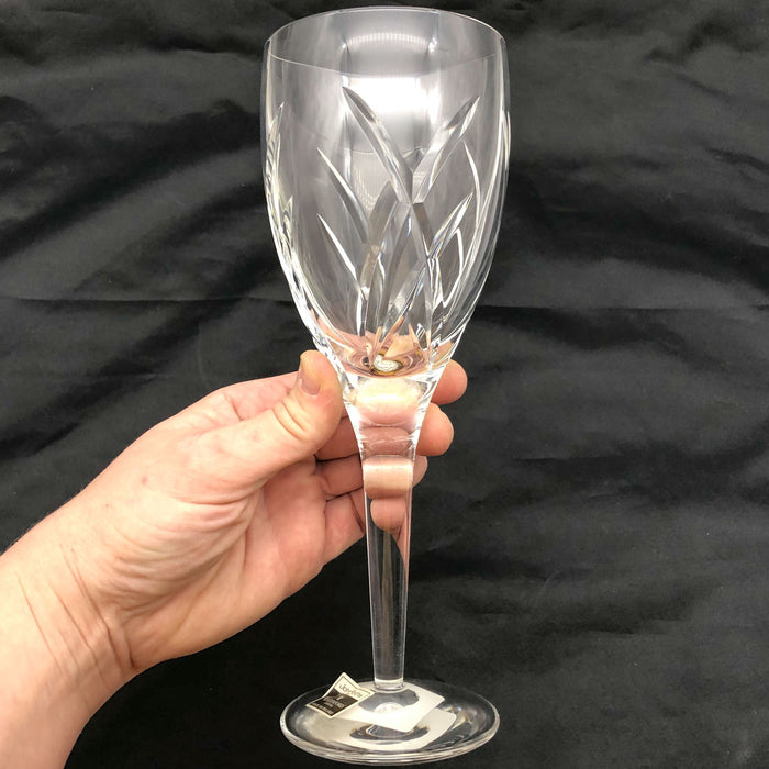 1ct Waterford Crystal Wine Glass John Rocha 9" Signed Signature Stemware Large