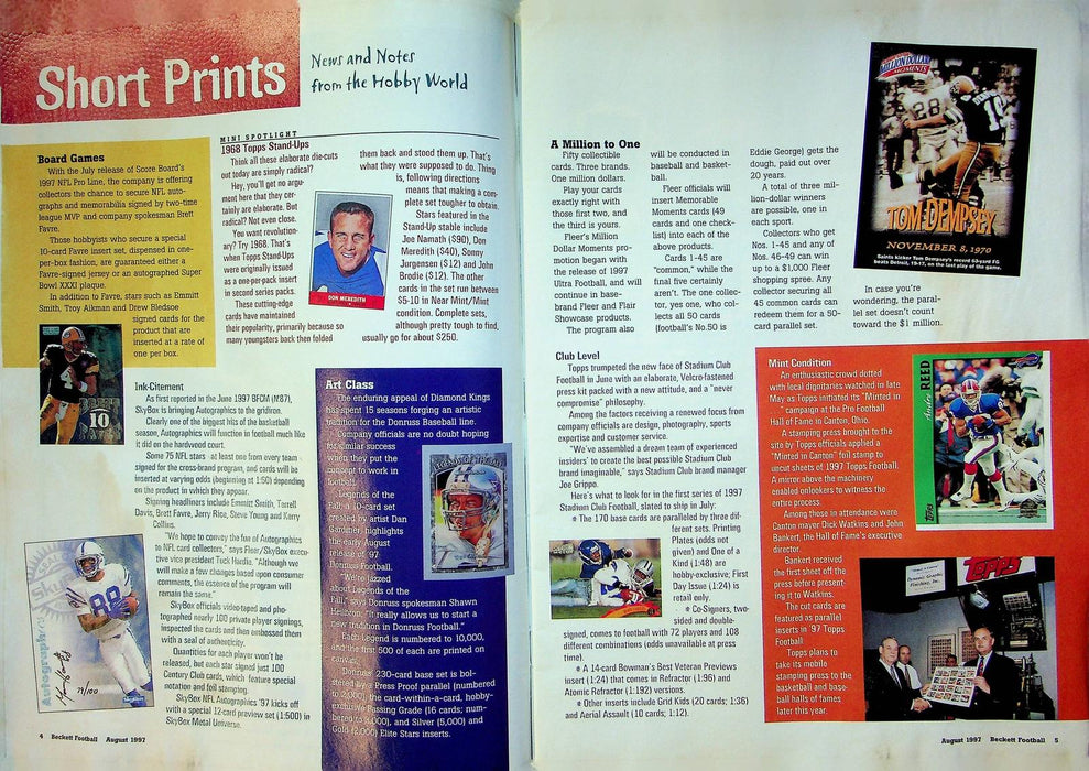 Beckett Football Magazine August 1997 No 89 John Elway Heads Up Denver Broncos 2