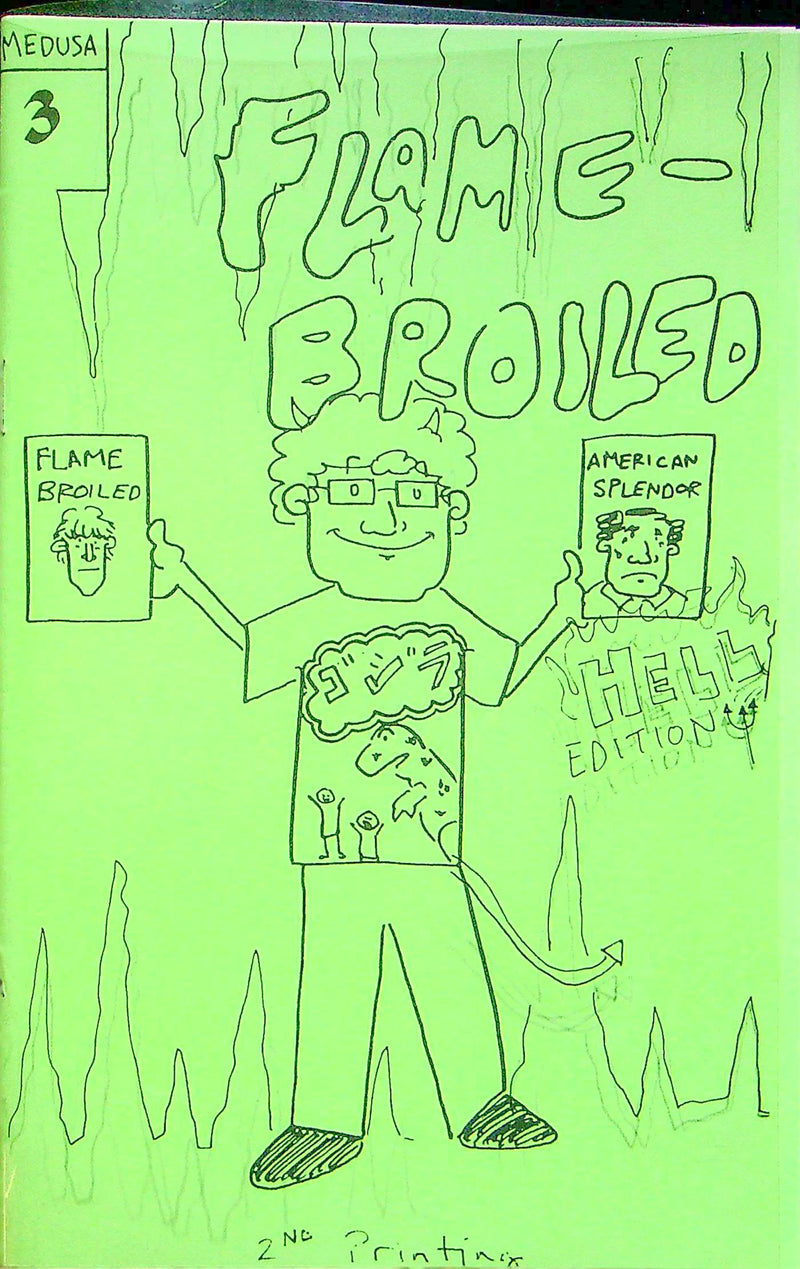 Flame Broiled Comic Zine Issue 3 Shaker Heights Ohio 1998 Minicomic DIY Self