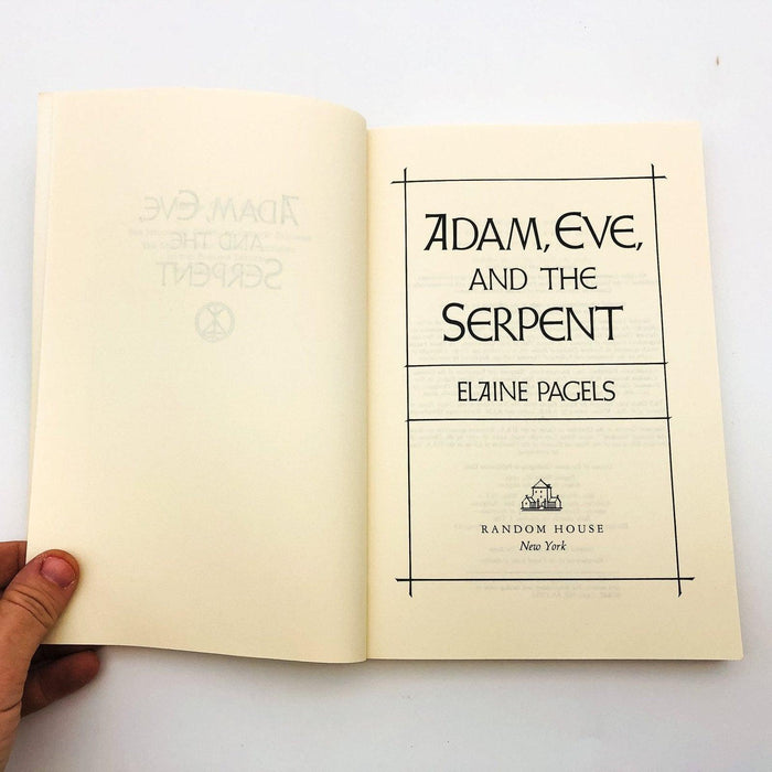 Adam Eve and The Serpent Paperback Elaine Pagels 1988 Biblical Christianity Sex 7