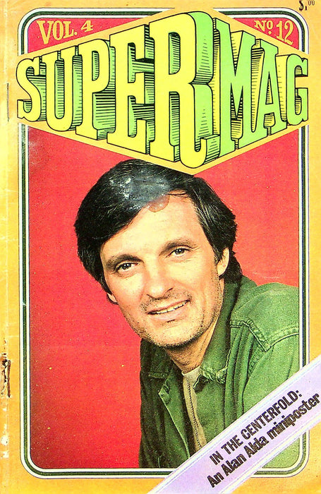 Supermag Magazine Vol 4 No 12 MASH Military TV Show Alan Alda With Mini Poster