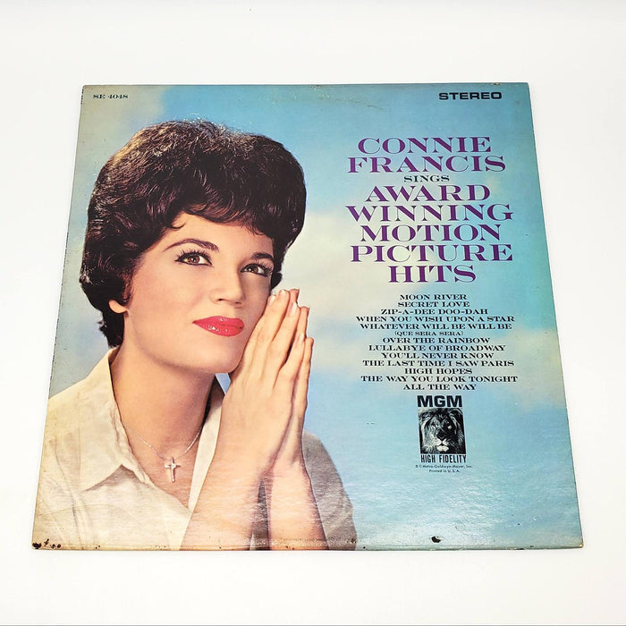 Connie Francis Sings Award Winning Motion Picture Hits LP Record MGM 1963 1