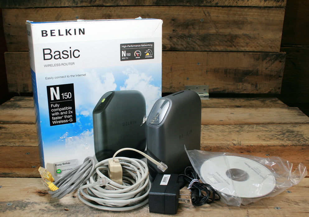 Belkin Basic Wireless Router 802.11n 150 Mbps In Original Box F7D1301