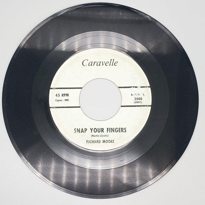 Richard Moore Snap Your Fingers Record 45 RPM Single 2000 Caravelle 1962 1
