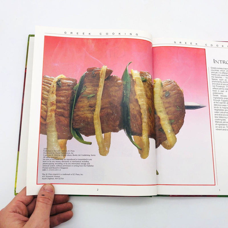 Greek Cooking Step By Step Hardcover JG Press 1995 1st Edition Recipes Cookbook 7