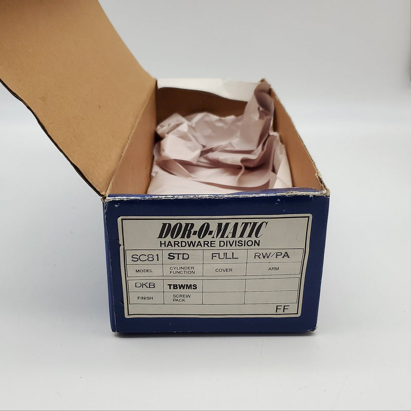 Dor-O-Matic Standard Duty SC81 RW/PA Full Cover Dark Brown NO SCREWS