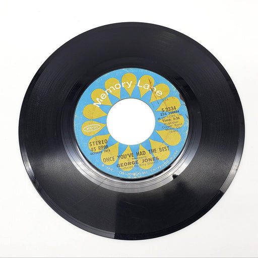 George Jones Nothing Ever Hurt Me Single Record Epic 1975 15-2334 Reissue 2