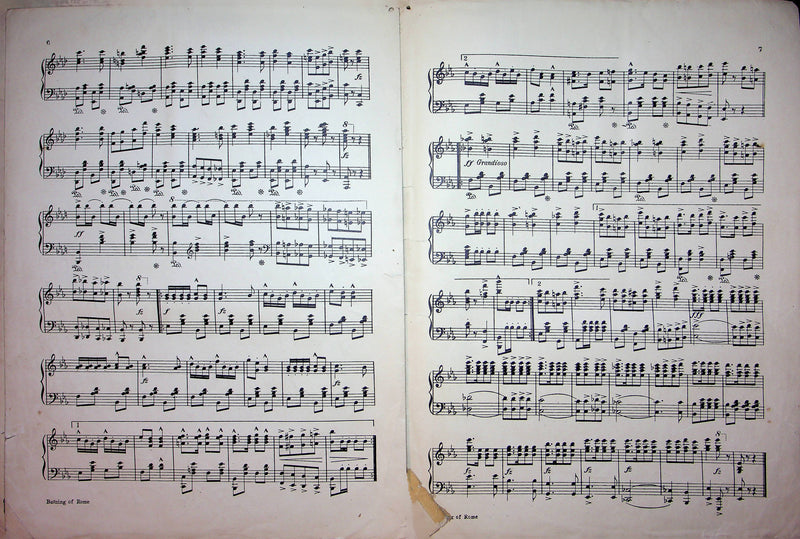 The Burning of Rome March Twostep Vintage Sheet Music 1903 Paull Pioneer Music 4