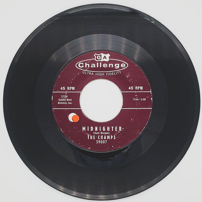 The Champs El Rancho Rock Record 45 RPM Single 59007 Challenge Records 1958 2