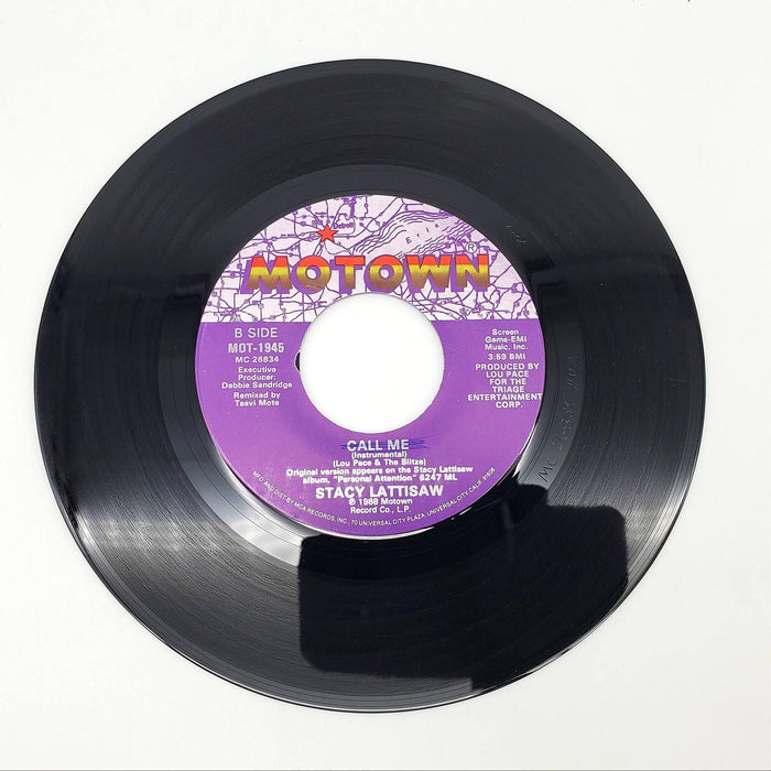 Stacy Lattisaw Call Me Single Record Motown 1988 MOT-1945 4