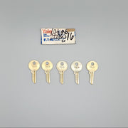 5x Yale RN10 1/2 JB Keyway Key Blanks Nickel Silver 4 Pin NOS 3
