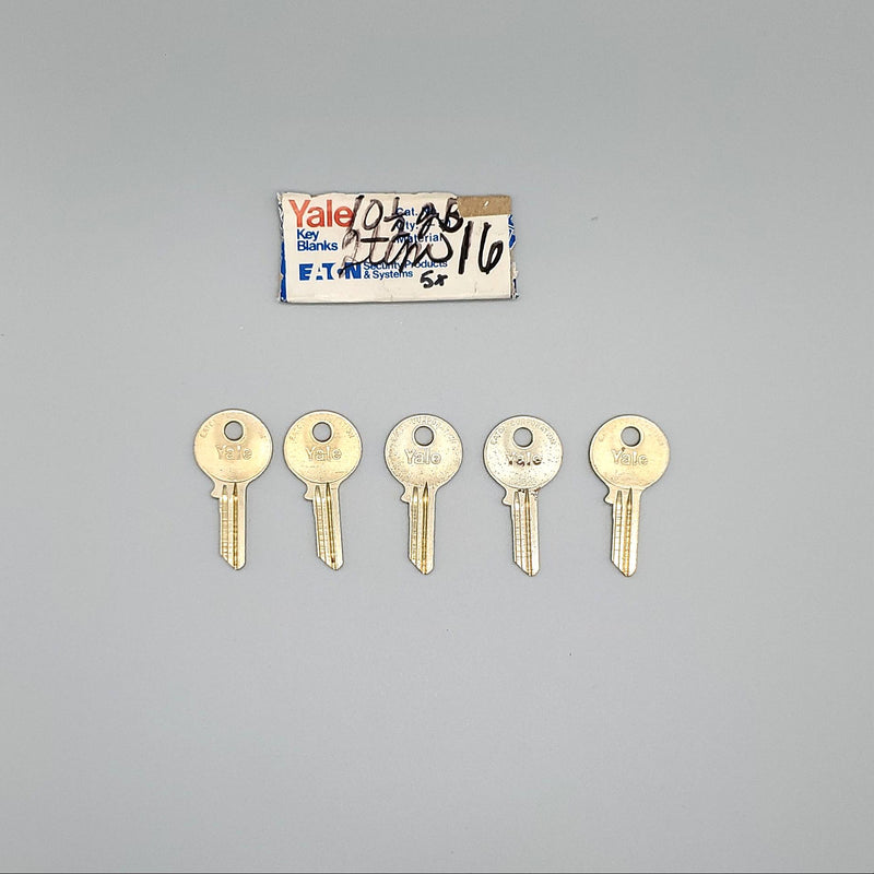5x Yale RN10 1/2 JB Keyway Key Blanks Nickel Silver 4 Pin NOS 3