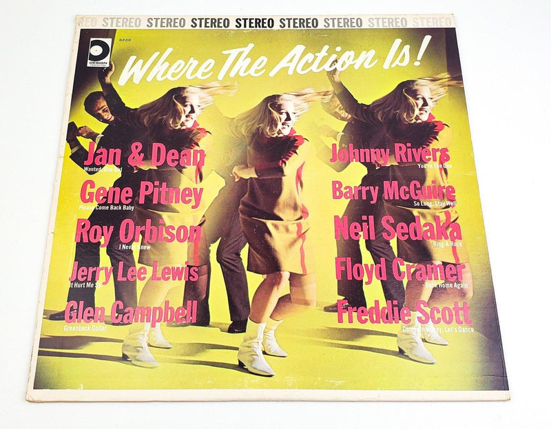 Where The Action Is 33 RPM LP Record Design 1965 1