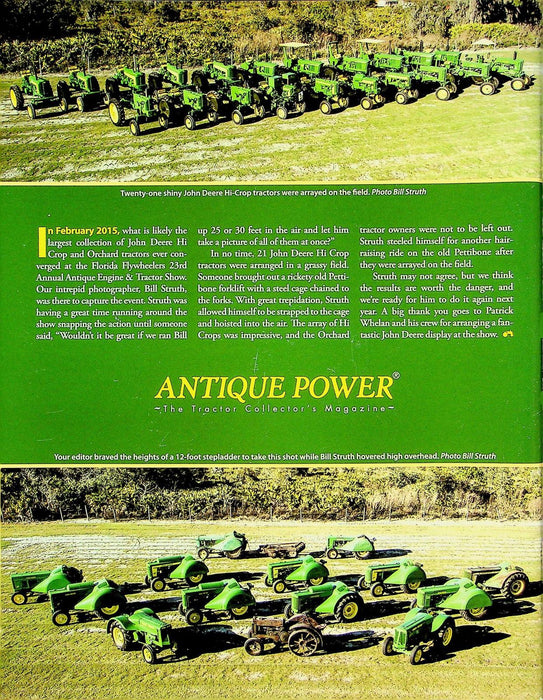 Antique Power Magazine June 2015 Vol 27 # 4 1969 John Deere 4000 Power Shift