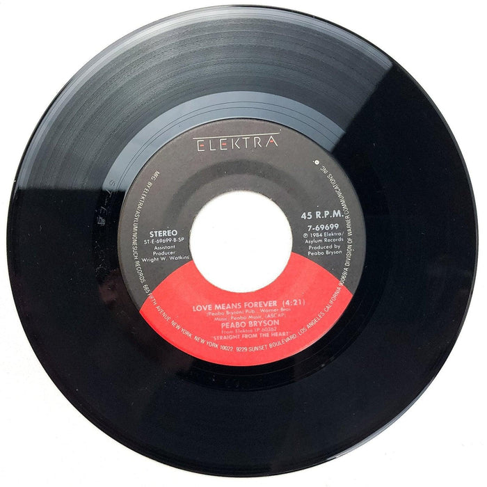 Peabo Bryson 45 RPM 7" Record Slow Dancin' / Love Means Forever Elektra 7-69699 3