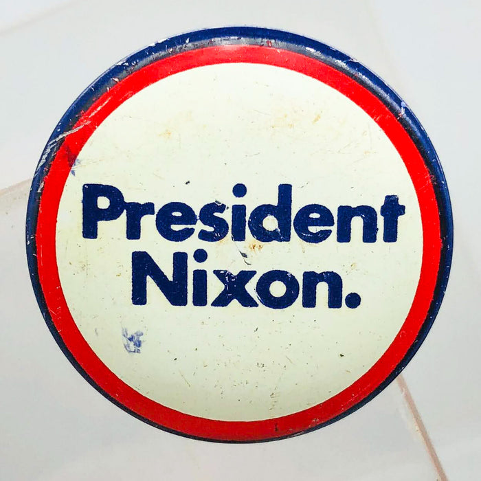 President Nixon Button 1" Pin Presidential Political Campaign Red White Blue 4