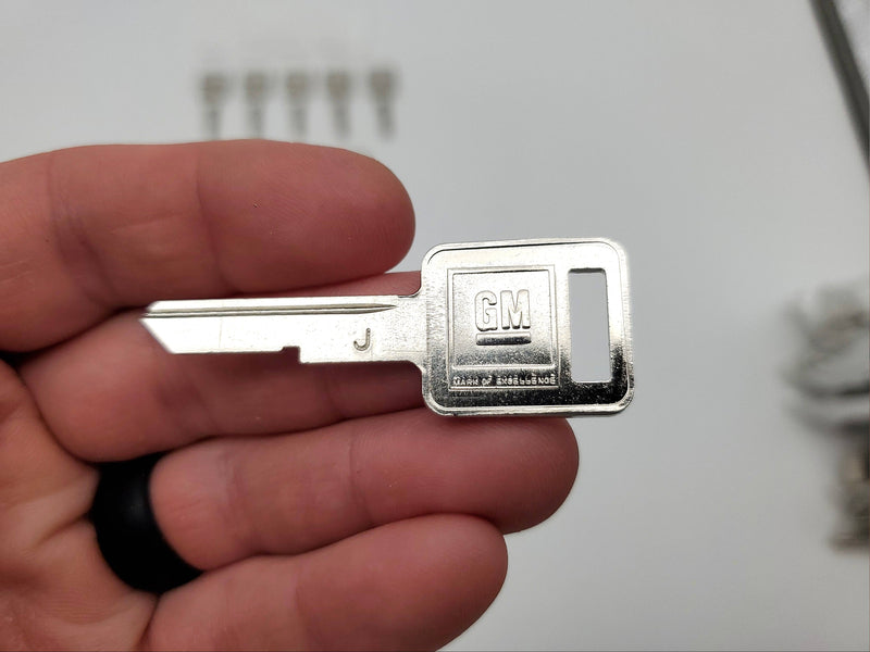 10x Ilco B46G / P1098J Key Blanks J Keyway GM Pontiac Buick & More Nickel Silver