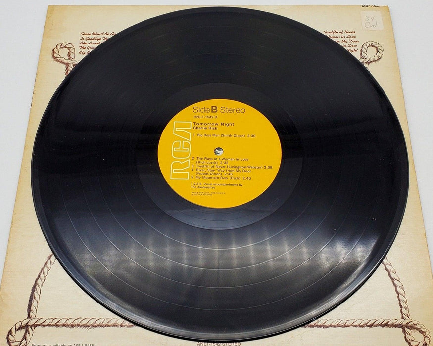 Charlie Rich Tomorrow Night 33 RPM LP Record RCA Victor 1973 6