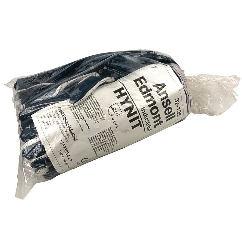 12 Pairs Ansell Edmont Hynit 32-135 Mesh Back Nitrile Grip Work Gloves Size 7/S 5