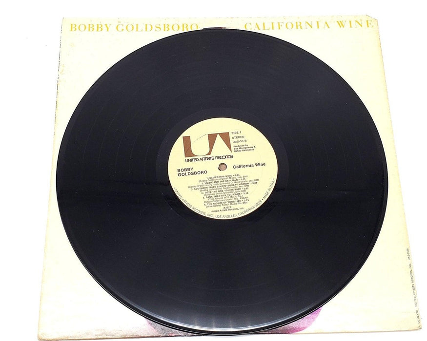 Bobby Goldsboro California Wine 33 RPM LP Record United Artists 1972 UAS-5578 4