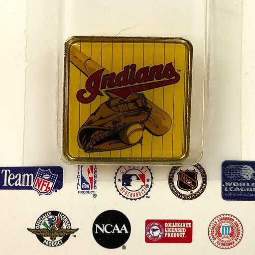 Vintage Cleveland Indians Baseball Pin Pinback Glove Bat Ball Banned Guardians 1