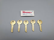 5x Yale RN12 Key Blanks JB Keyway Nickel Silver 6 Pin NOS 3