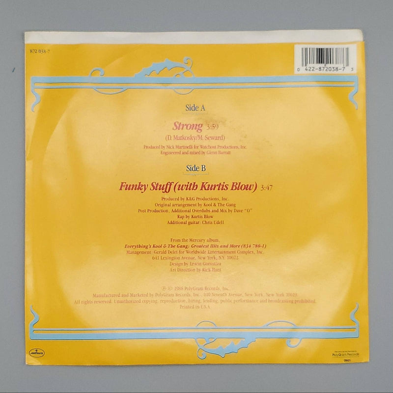 Kool & The Gang Strong Single Record Mercury 1988 872 038-7 DJ PROMO 2