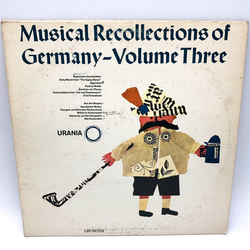 Musical Recollections of Germany Volume 3 Record 33 RPM LP UR-8028 Urania 1