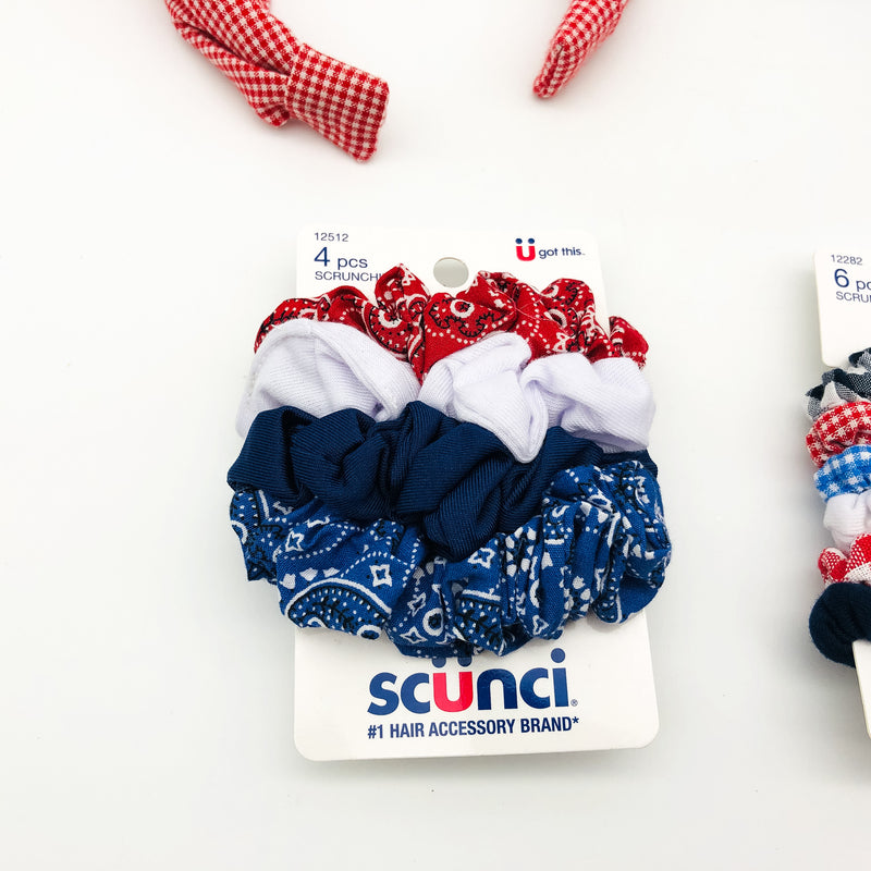 17-Piece Scunci Scrunchies Hair Ties Headbands Lightweight Summer Wear Picnic