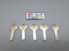 5x Yale R381 1/2 Key Blanks Flat Steel Vintage USA Made NOS 3