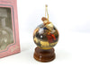 Holiday Barbie Doll Christmas Ornament 1997 4" Decoupage Ball Hanging Stand 7