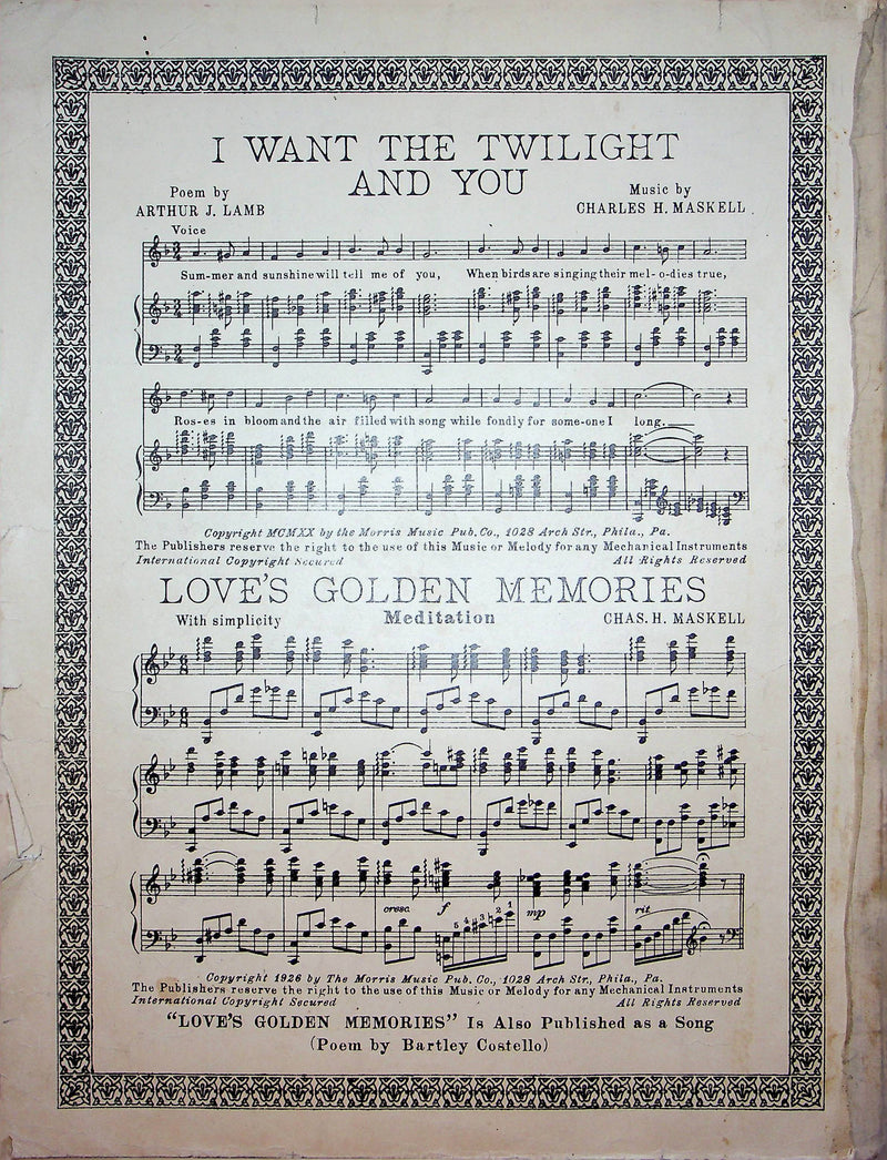 When You and I Were Young Maggie Vintage Sheet Music Butterfield 1911 Piano 5