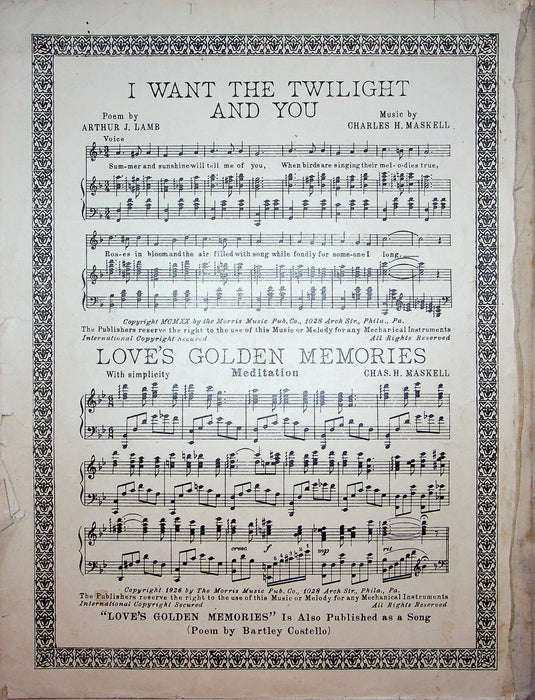 When You and I Were Young Maggie Vintage Sheet Music Butterfield 1911 Piano 5