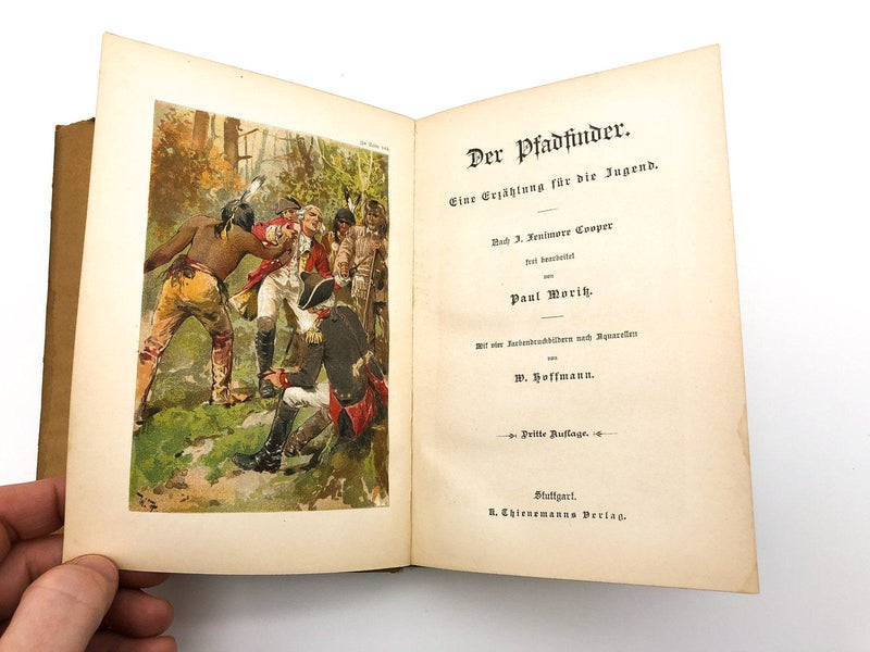 Der Pfadfinder James Fenimore Cooper 1907 Stuttgart German The Boy Scout 8