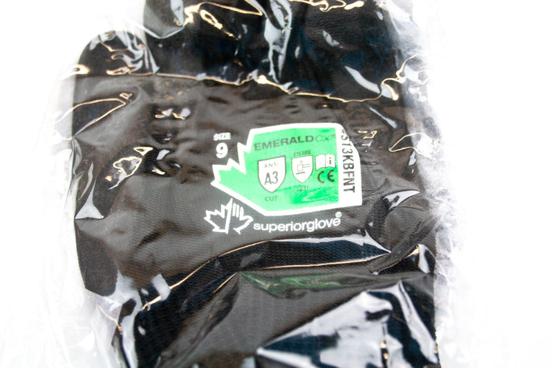 1 Pair Cut Resistant Work Gloves Level 3 Rated Superior Emerald CX Size 9 Large 3