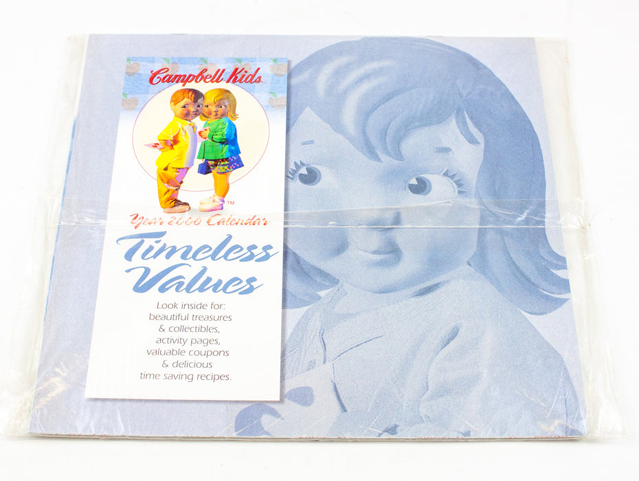 2000 Campbell's Tomato Soup Kids Wall Calendar "Timeless Values" - 12"x11" | NEW