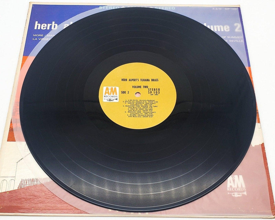Herb Alpert & The Tijuana Brass Volume 2 33 RPM LP Record A&M 1963 SP 103 6