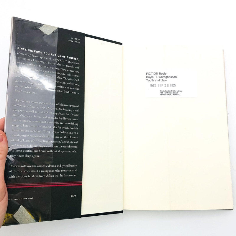 Tooth And Claw Hardcover T C Boyle 2005 Female Ornithologist Radio Jockey Ex Lib 7