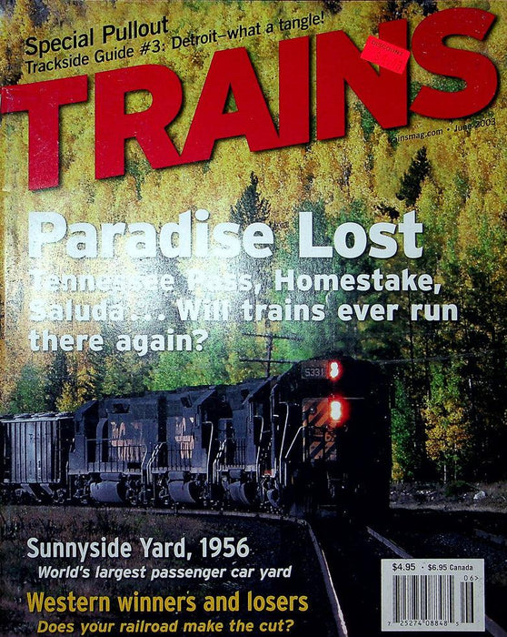 Trains Railroading Magazine June 2003 Vol 63 No 6 Will Trains Run In Tennesseee?