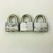 3ct Vintage No 500 Master Lock Padlock 1-1/4" Shackle New NOS Keyed Different 12