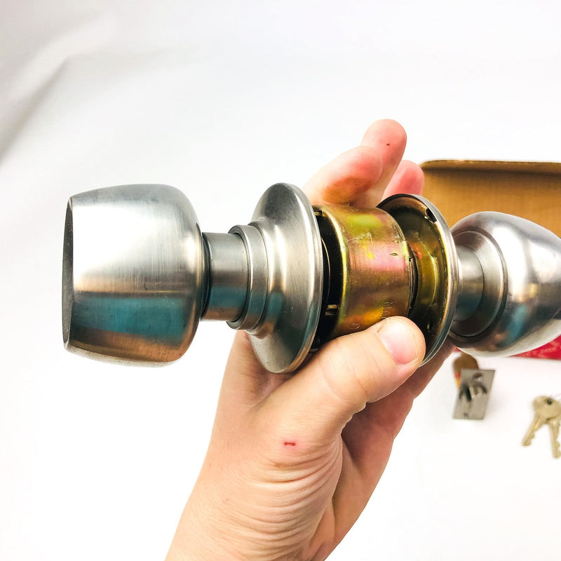 Yale Hospital Privacy Door Knob Lockset BR5424 US32D Polished Stainless Steel 5