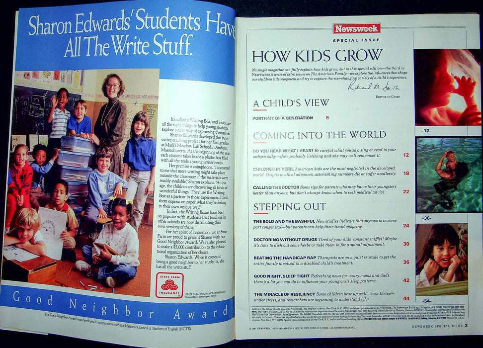 Newsweek Magazine Summer 1991 Children 1990s Health Psychology Values Special