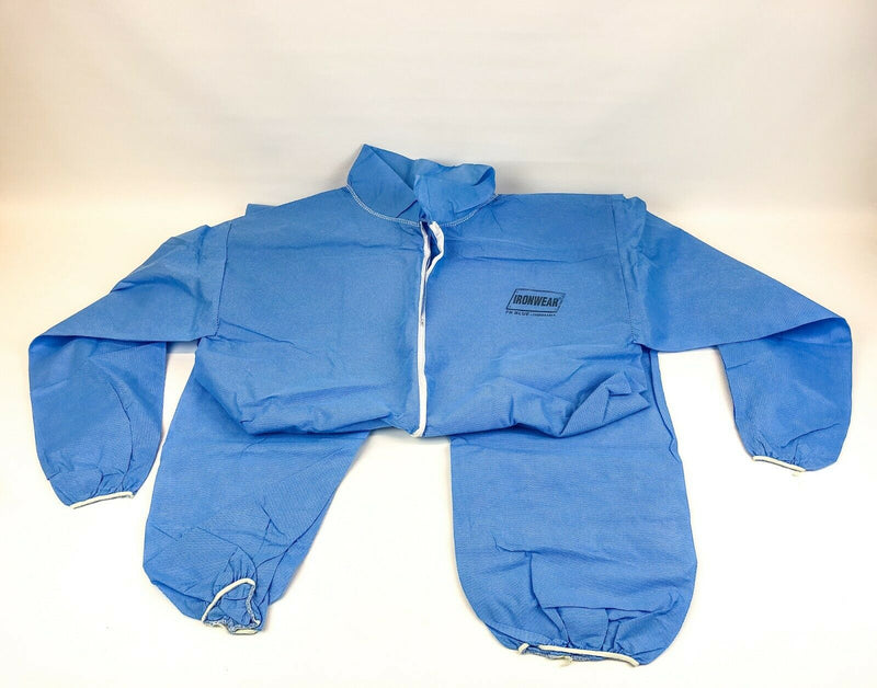 2ct Disposable Coveralls Jumper Romper Suit Flame Resistant Medium NFPA 701 2